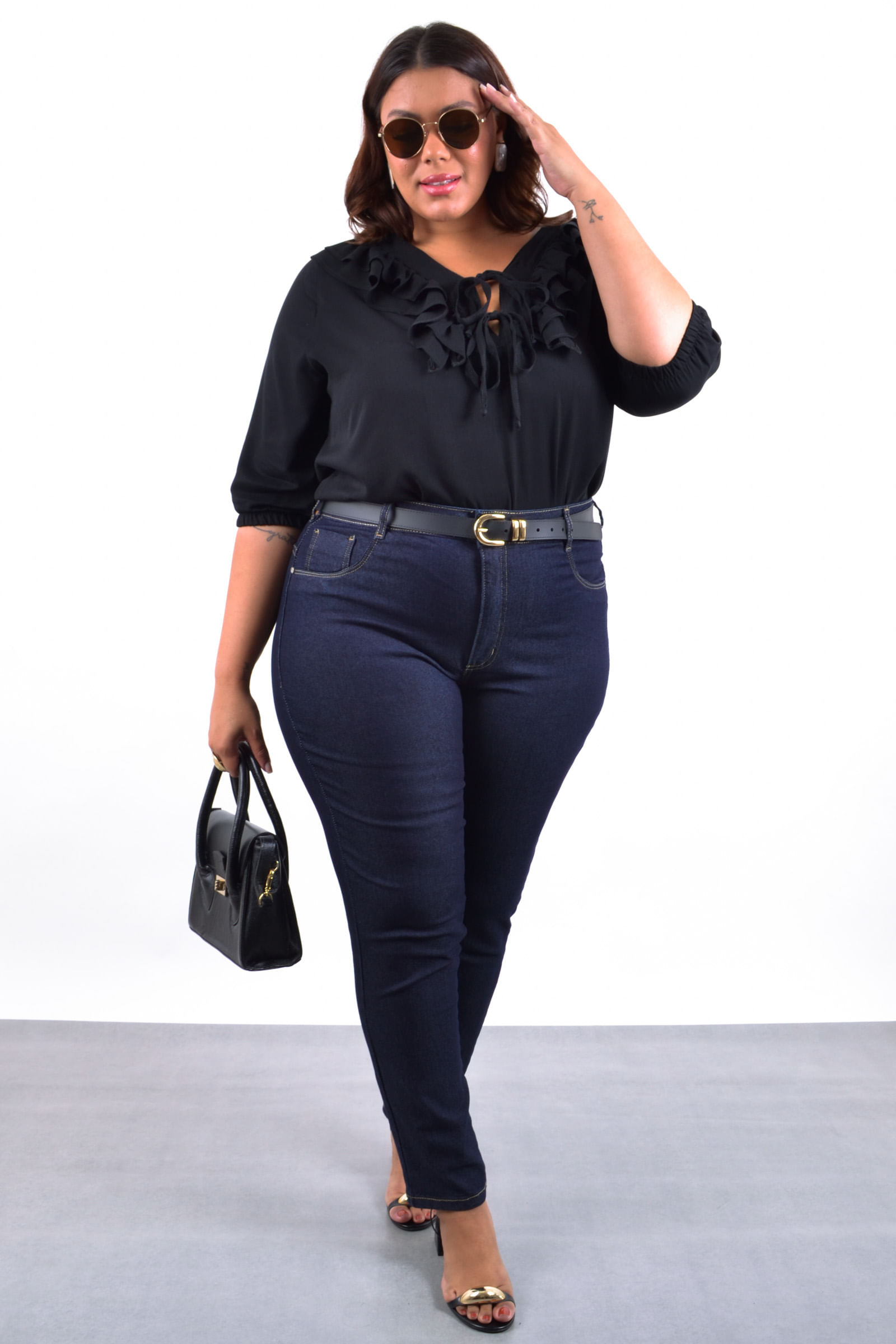 Blusa feminina viscose babados no decote_0026_2